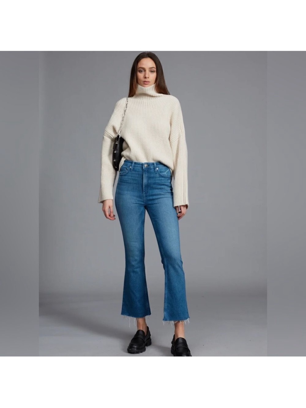 RAG & BONE • Casey high rise ankle flare jeans Cindy wash size 29 stretch